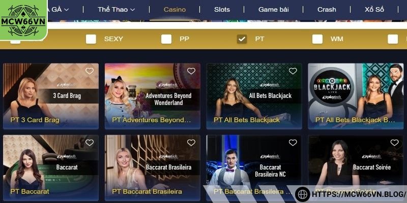 Thông tin về live casino tại MCW66VN 